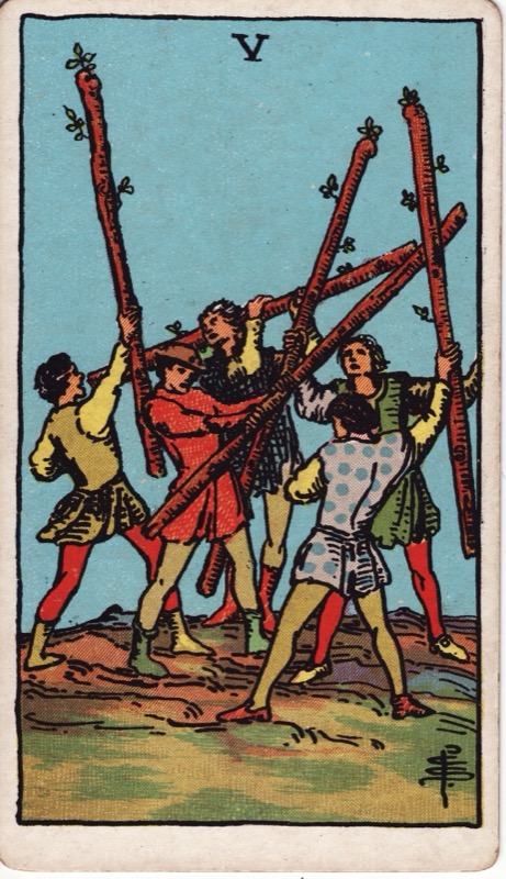 Five of Wands tarot card meaning