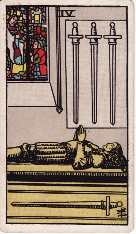 Four of Swords tarot card meaning