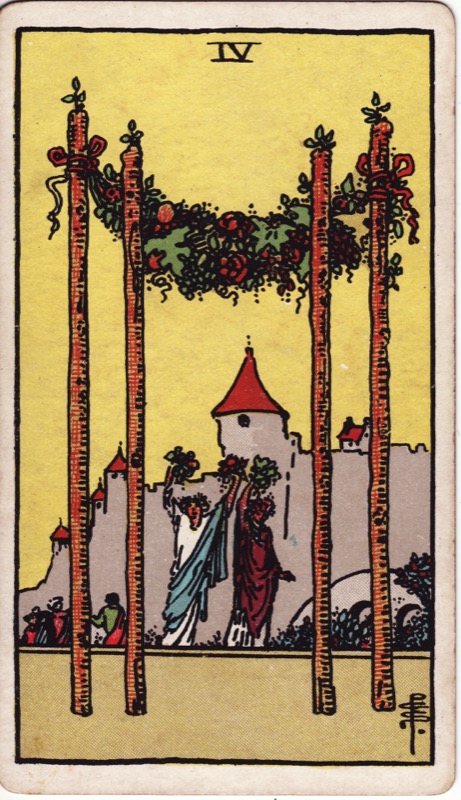 Four of Wands tarot card meaning