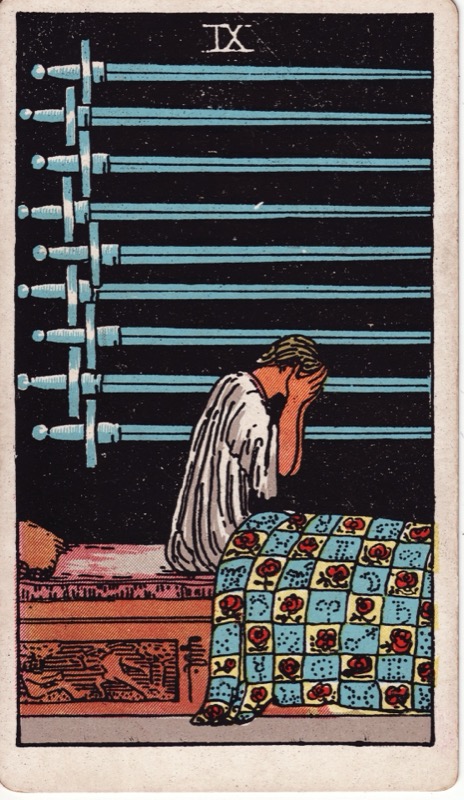 Nine of Swords tarot card meaning