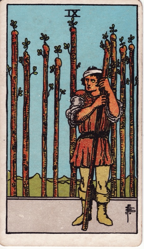 Nine of Wands tarot card meaning