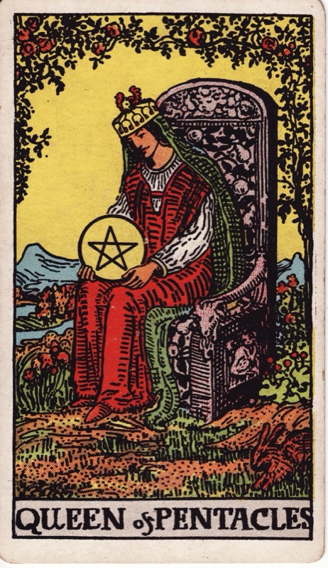 Queen of Pentacles tarot card meaning