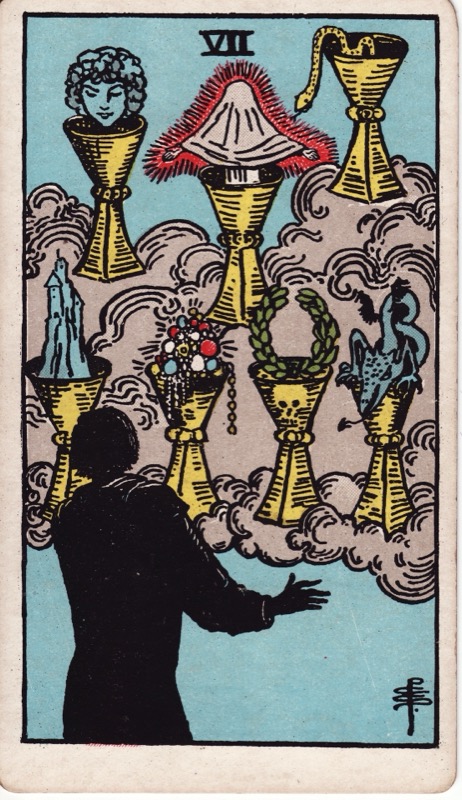 Seven of Cups tarot card meaning