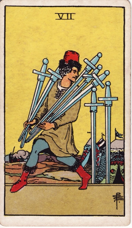 Seven of Swords tarot card meaning
