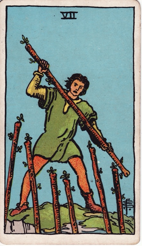 Seven of Wands tarot card meaning