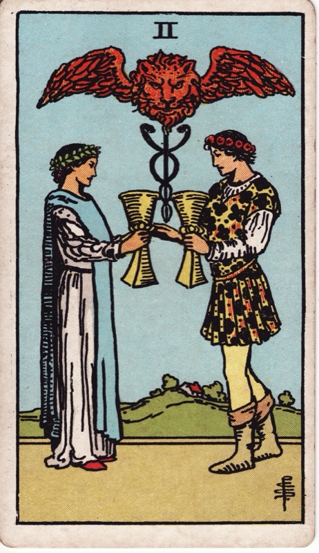 Two of Cups tarot card meaning